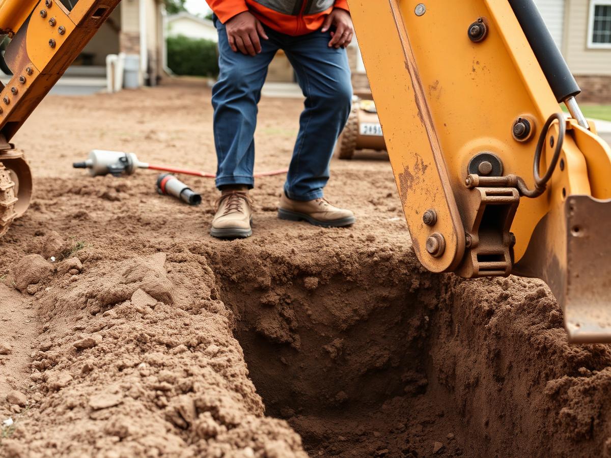 One machine, dig and backfill
