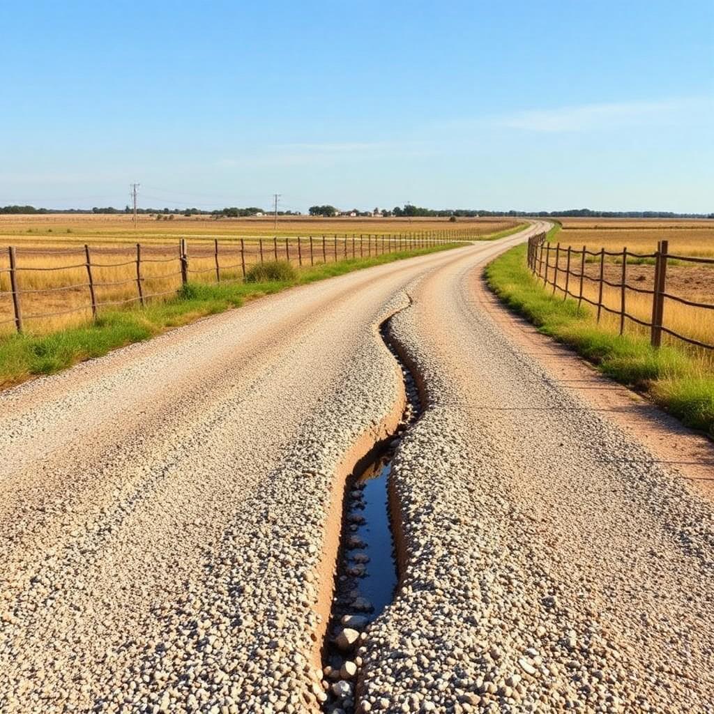 How to Keep Gravel Roads from Washing Out in Central Texas